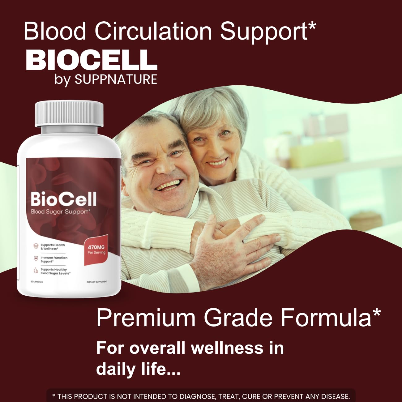 Close-up of BioCell Capsules bottle with capsules visible