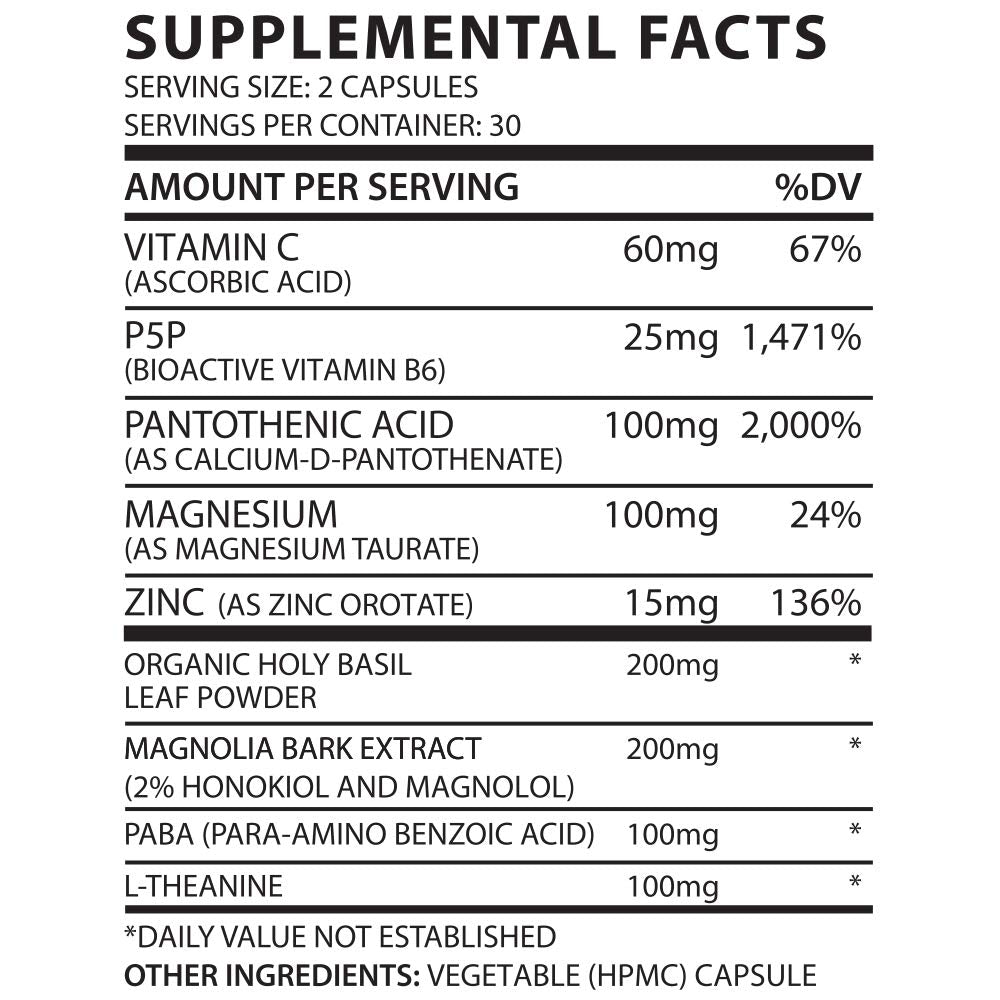 Zinc orotate supplement near a glass of water
