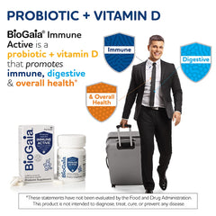 Close-up of BioGaia Immune Active probiotic capsules