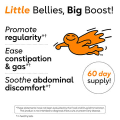 Close-up of Orange Flavored BioGaia Immune Active Kids chewables