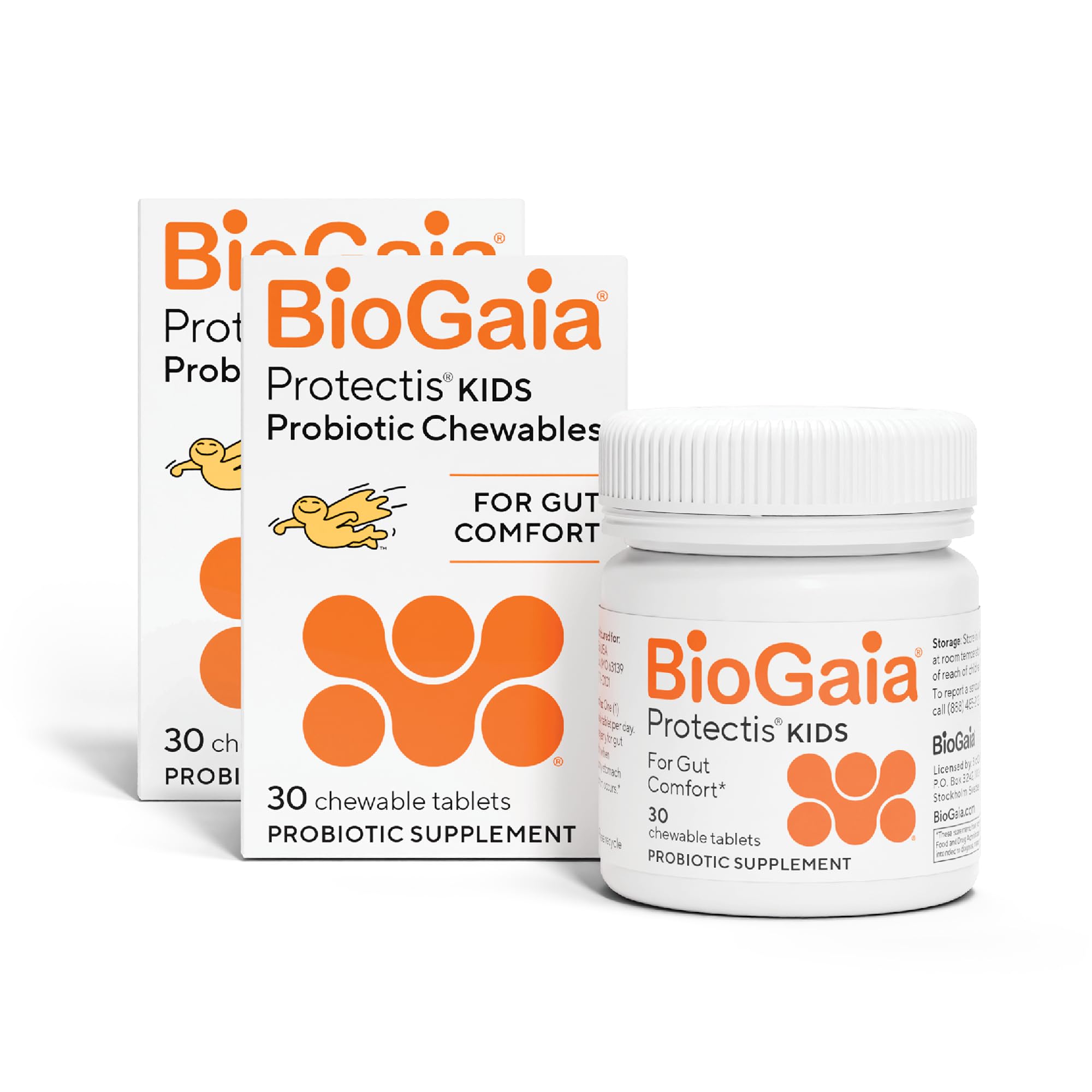 BioGaia Protectis chewable tablets bottle label