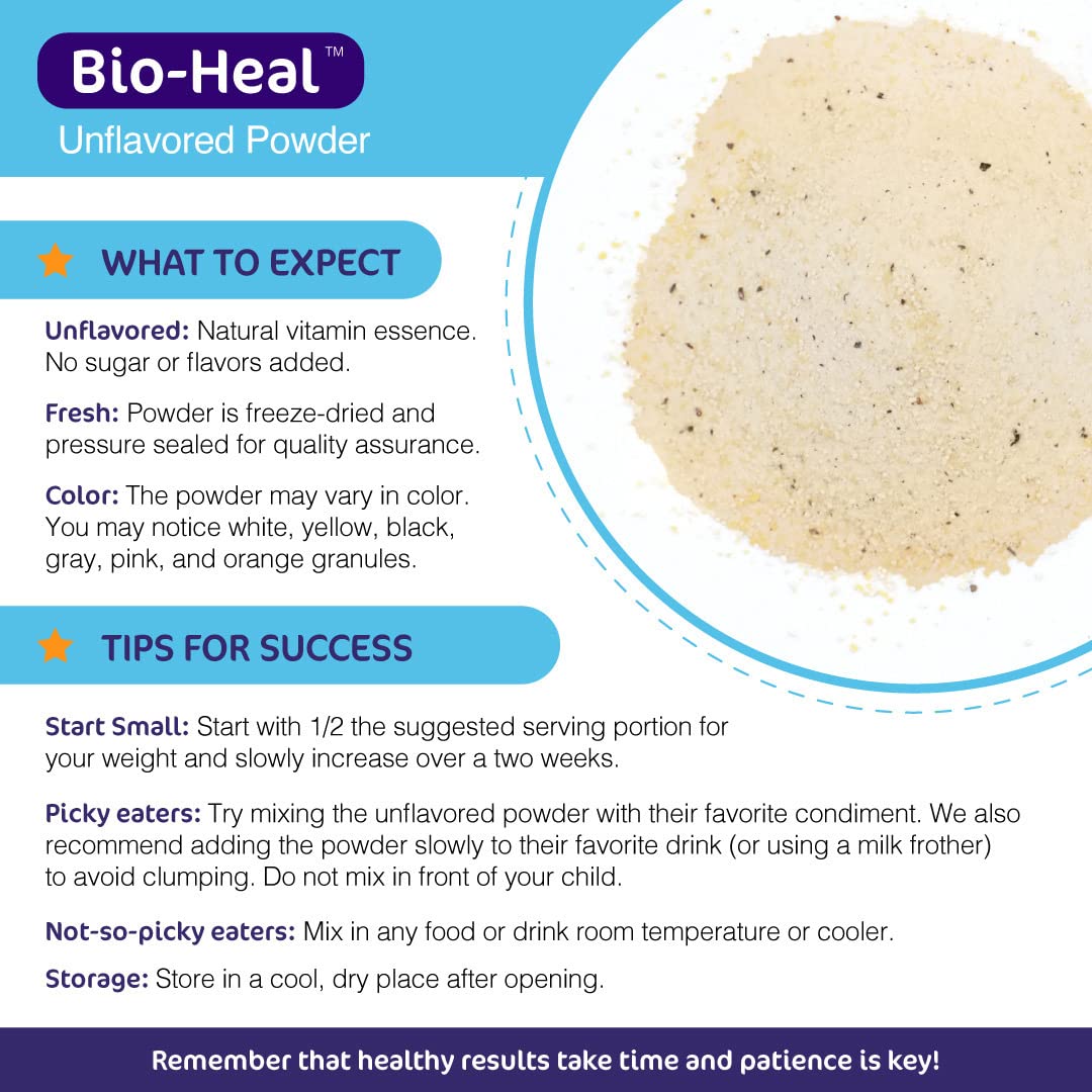 Serving of Bio-Heal showing 13+ billion CFUs per dose
