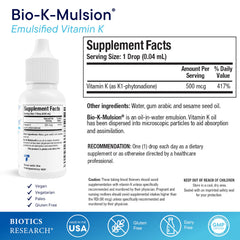 Dropper applying Biotics Bio K Mulsion Drops