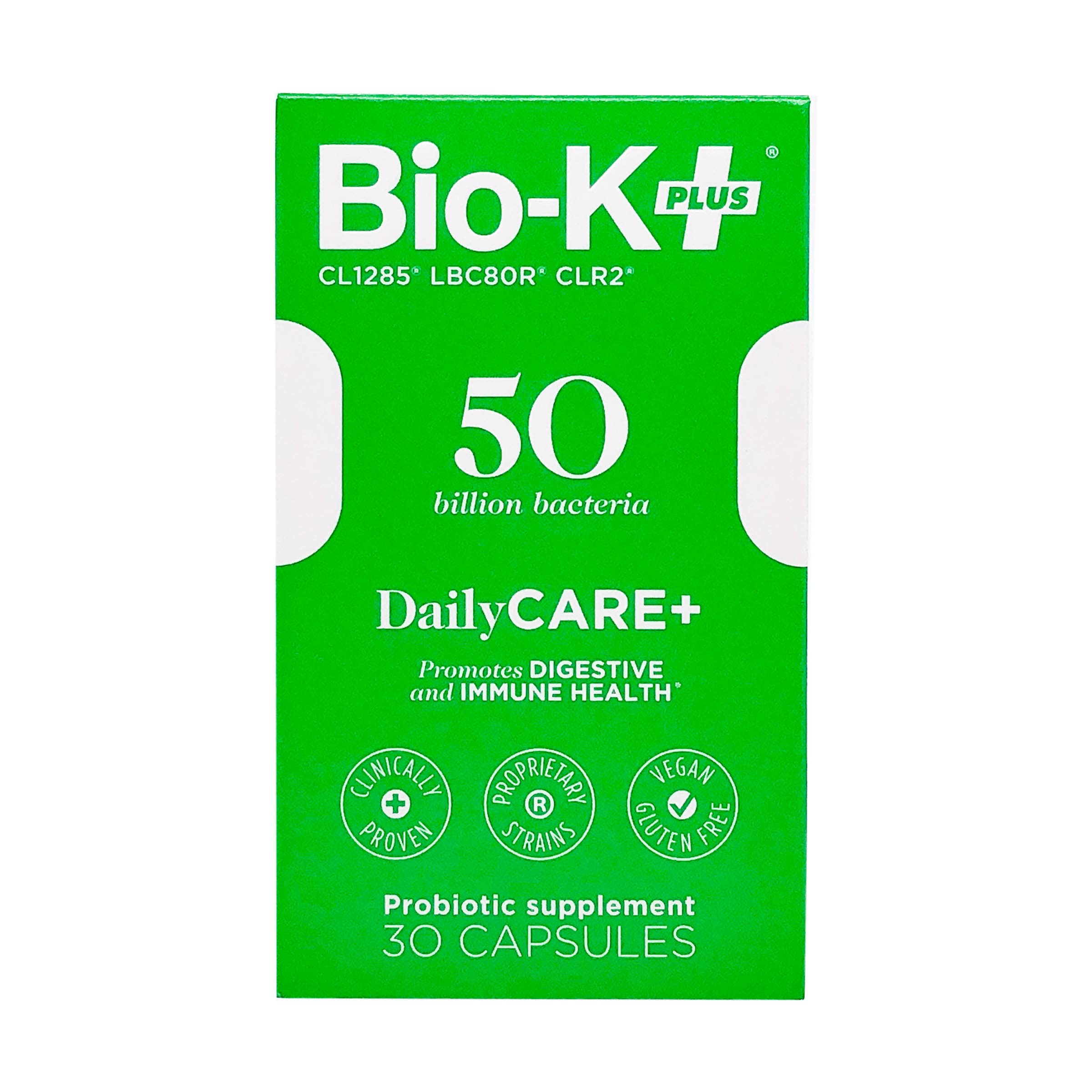 Capsules of Bio-K Plus DailyCare probiotic
