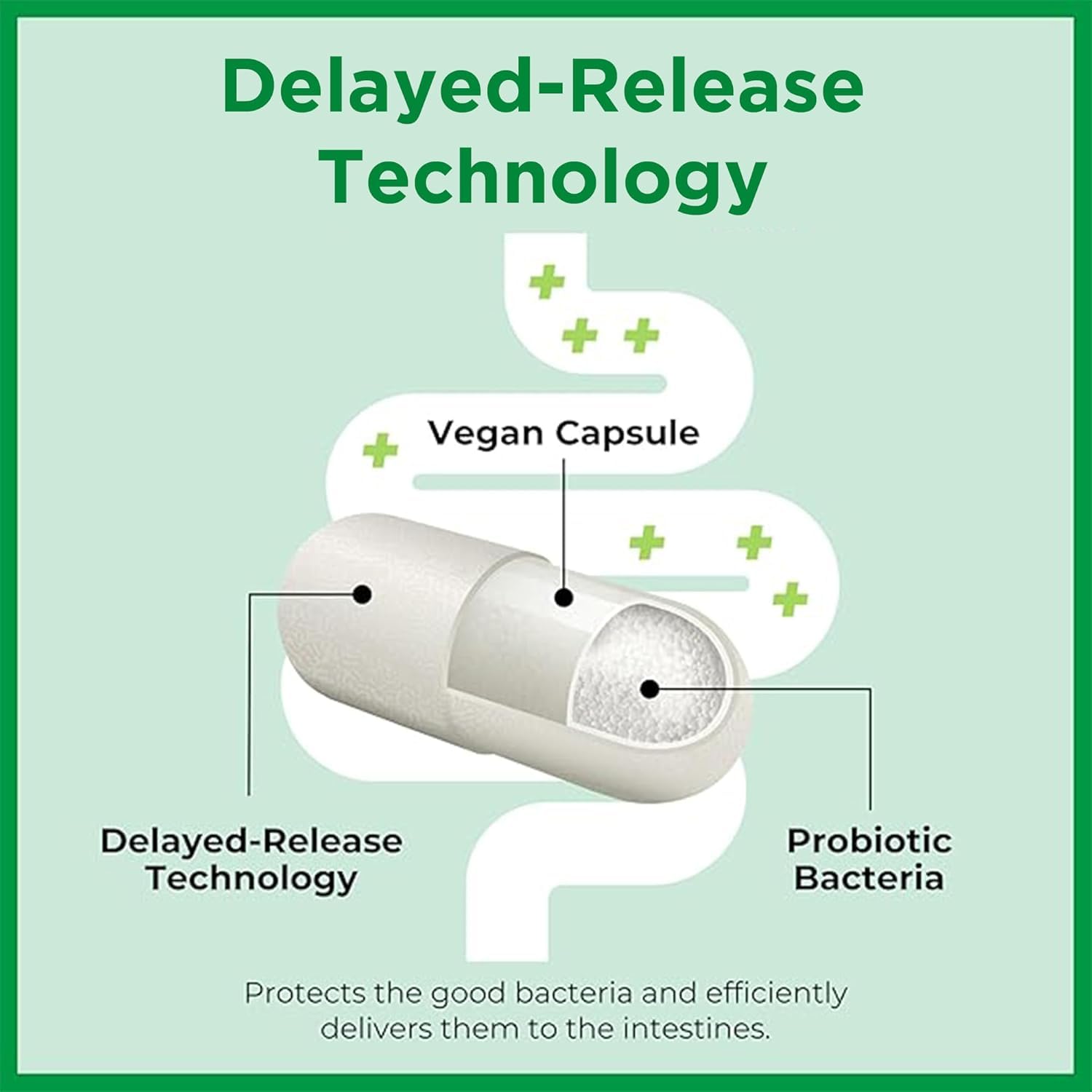 Delayed-release capsule technology graphic
