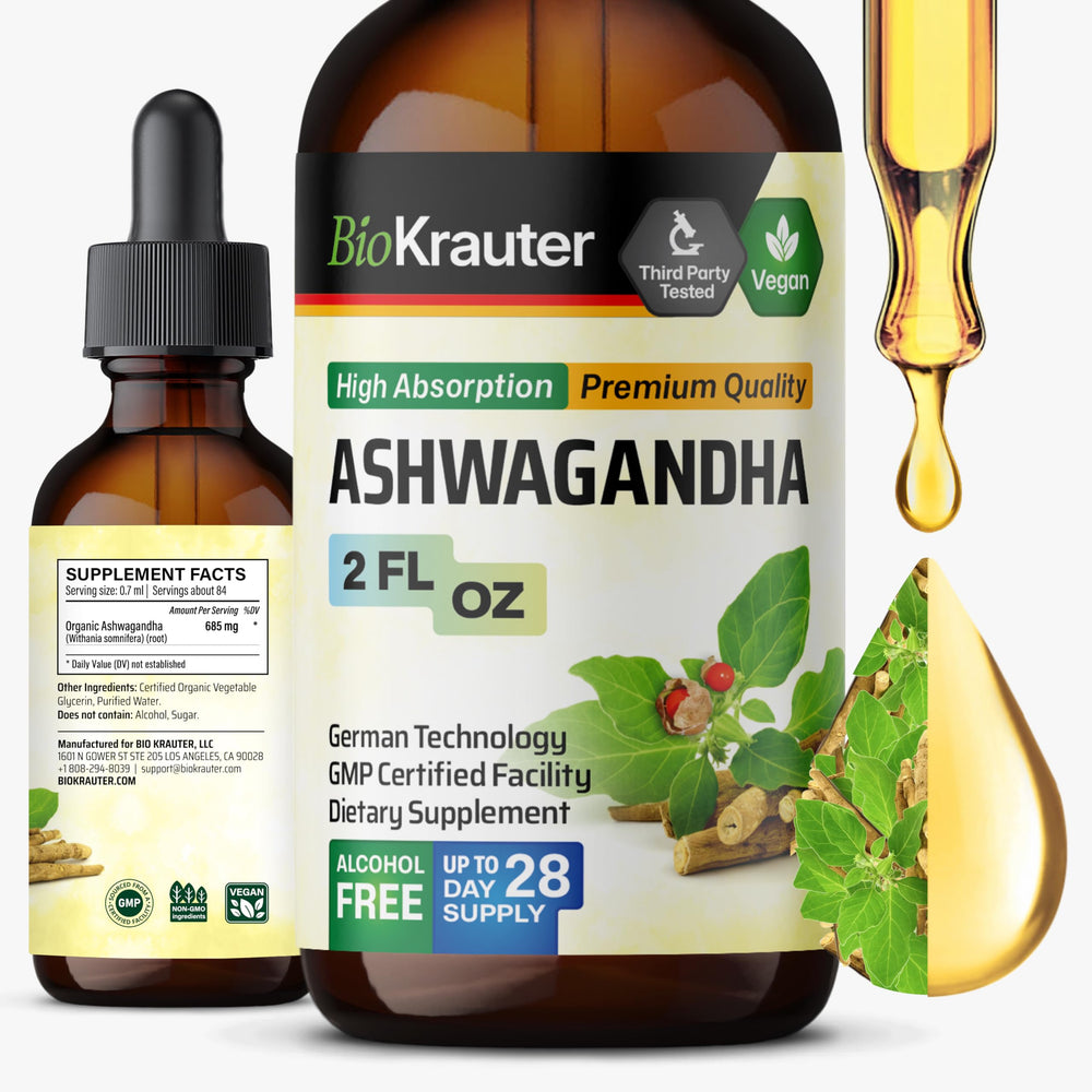 Bio Krauter Ashwagandha Drops bottle - front view