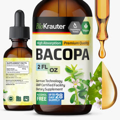 BIO KRAUTER Bacopa Monnieri Drops bottle front view