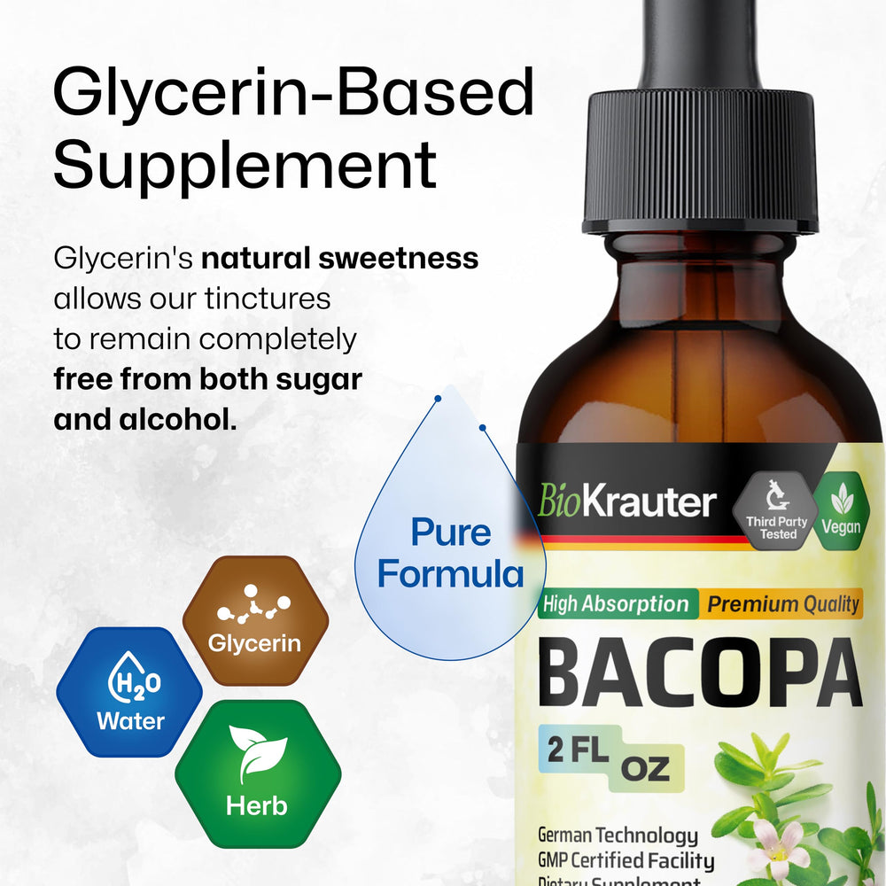 Dropper dispensing bacopa drops