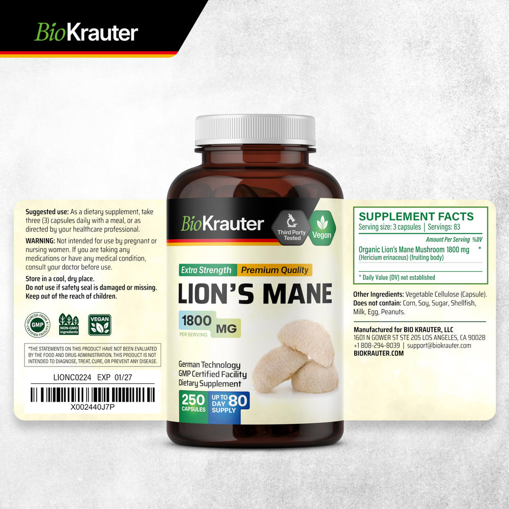 BIO KRAUTER branding on bottle against white background