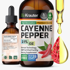 BIO KRAUTER Cayenne Pepper Drops bottle front view