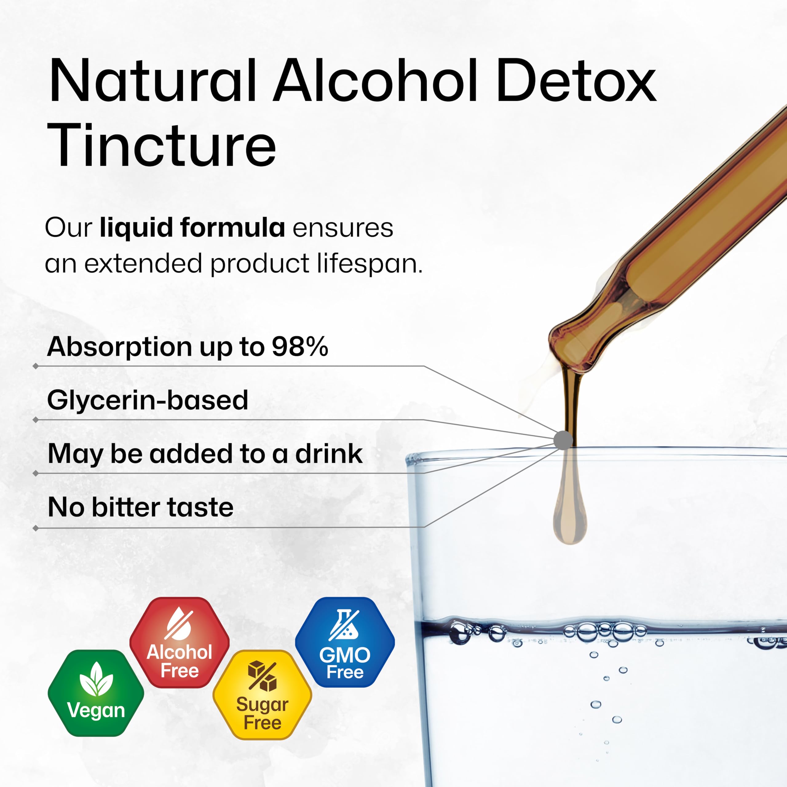 Glycerin-based tincture for smooth taste without bitterness