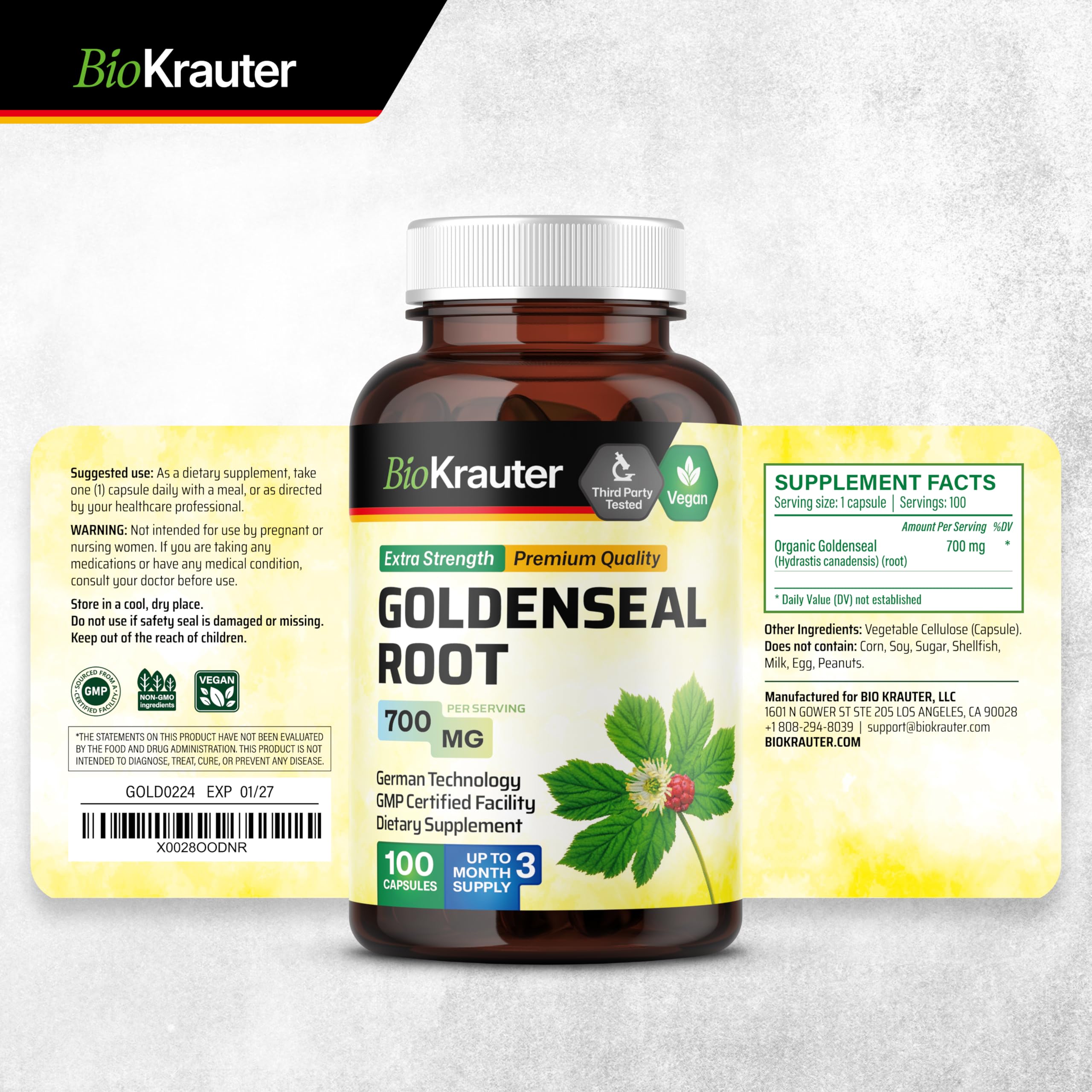 Product packaging with bottle and outer box