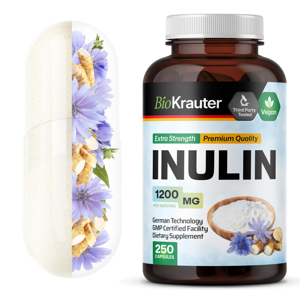 BIO KRAUTER Inulin Capsules bottle label