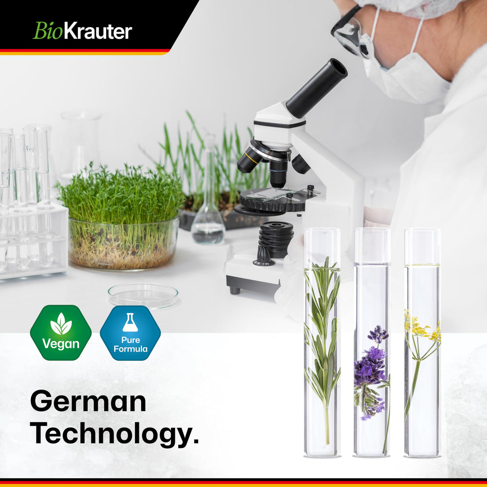 Dosage information on BIO KRAUTER bottle