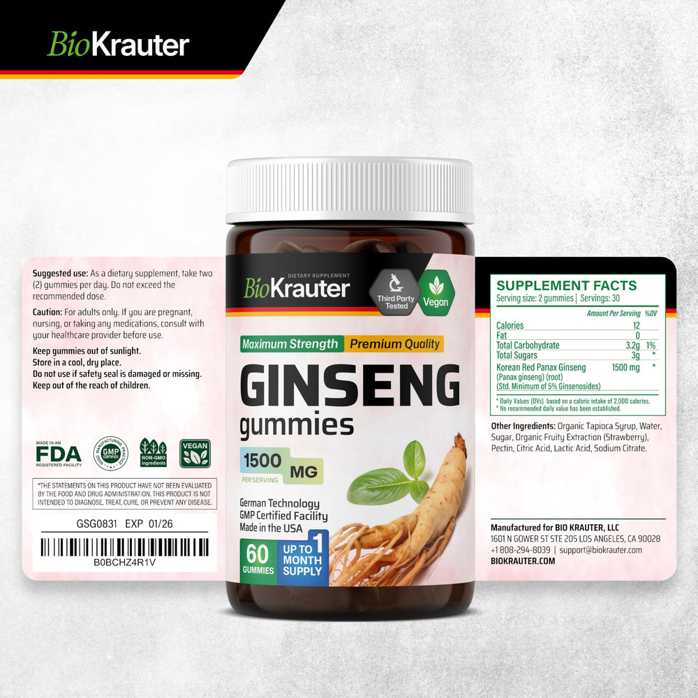 Immunity support labeling on bottle