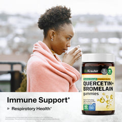 Ingredients panel for BIO KRAUTER Quercetin with Bromelain Gummies
