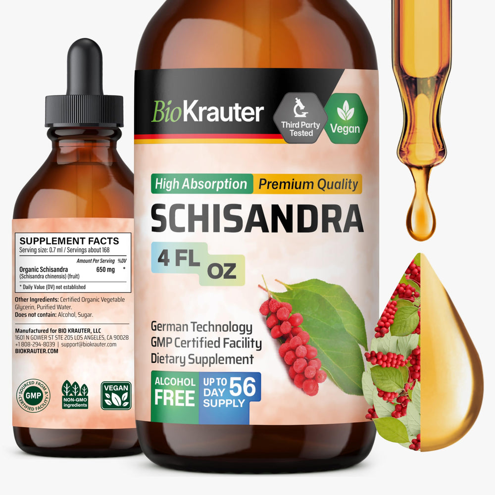 BIO KRAUTER Schisandra Berry Drops bottle front view