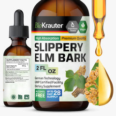 BioKrauter Slippery Elm Bark Tincture bottle 2oz