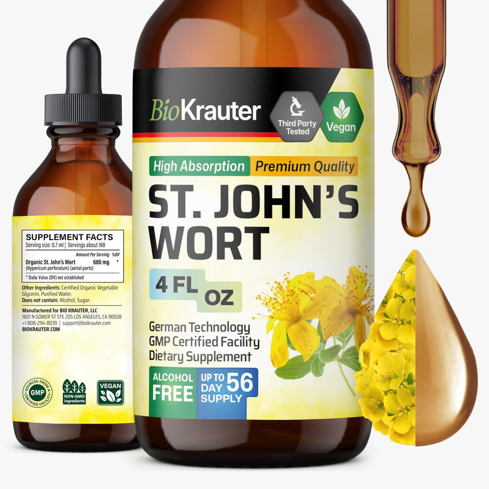 BIO KRAUTER St. John's Wort tincture bottle 4 oz