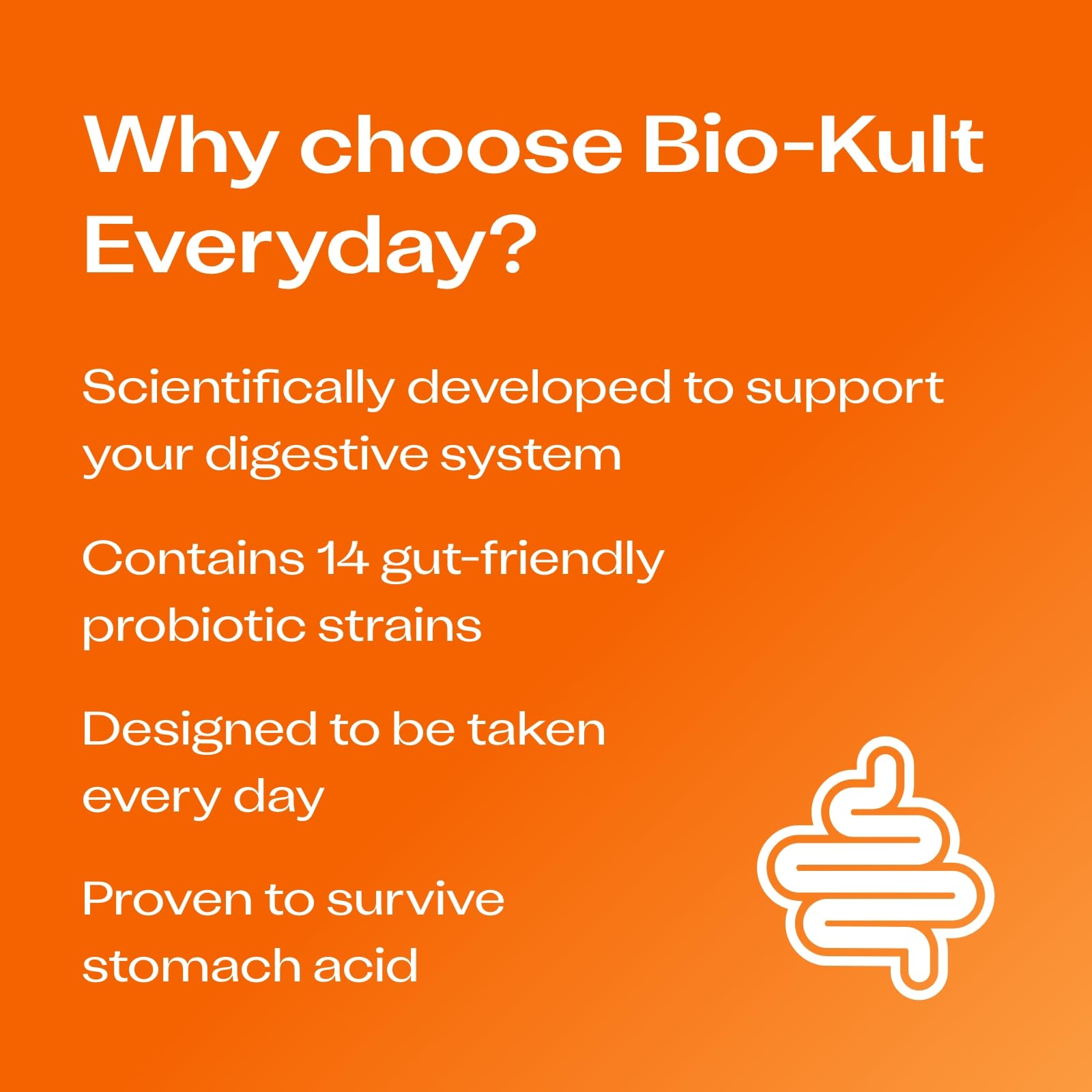 Bio-Kult bottle with packaging showing shelf-stable design and 14 strains