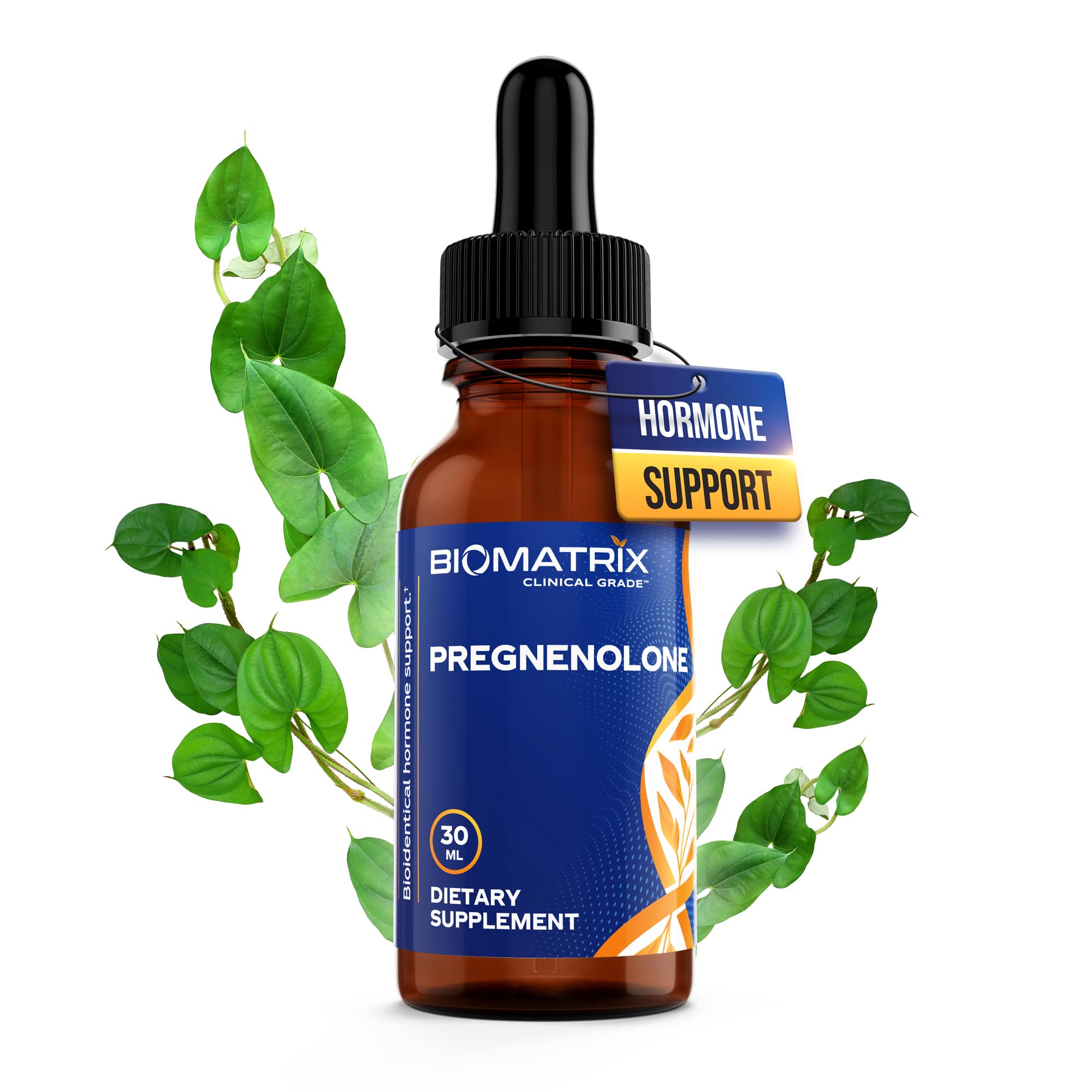 Bottle of BioMatrix Pregnenolone Sublingual Liquid Drops (30 ml)