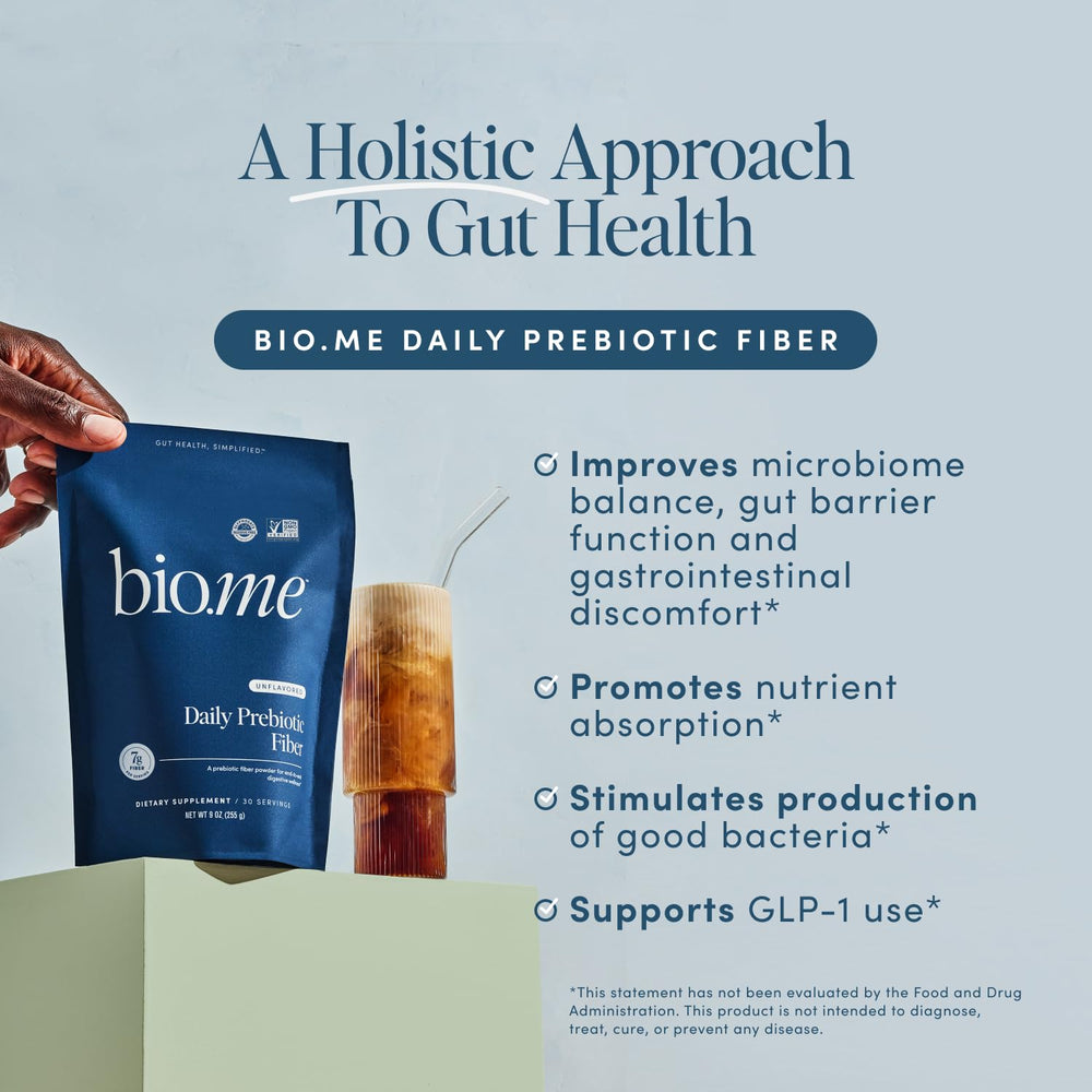 Fiber powder being stirred into a beverage