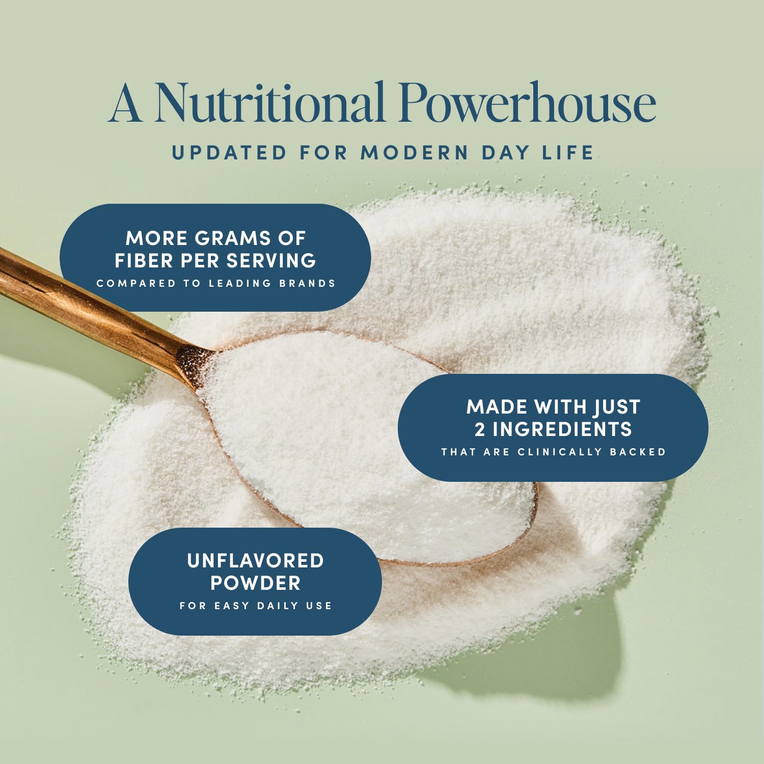 Close-up of soluble and insoluble fiber blend