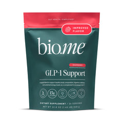 Bio.me GLP-1 Support bottle for easy daily supplementation and energy balance