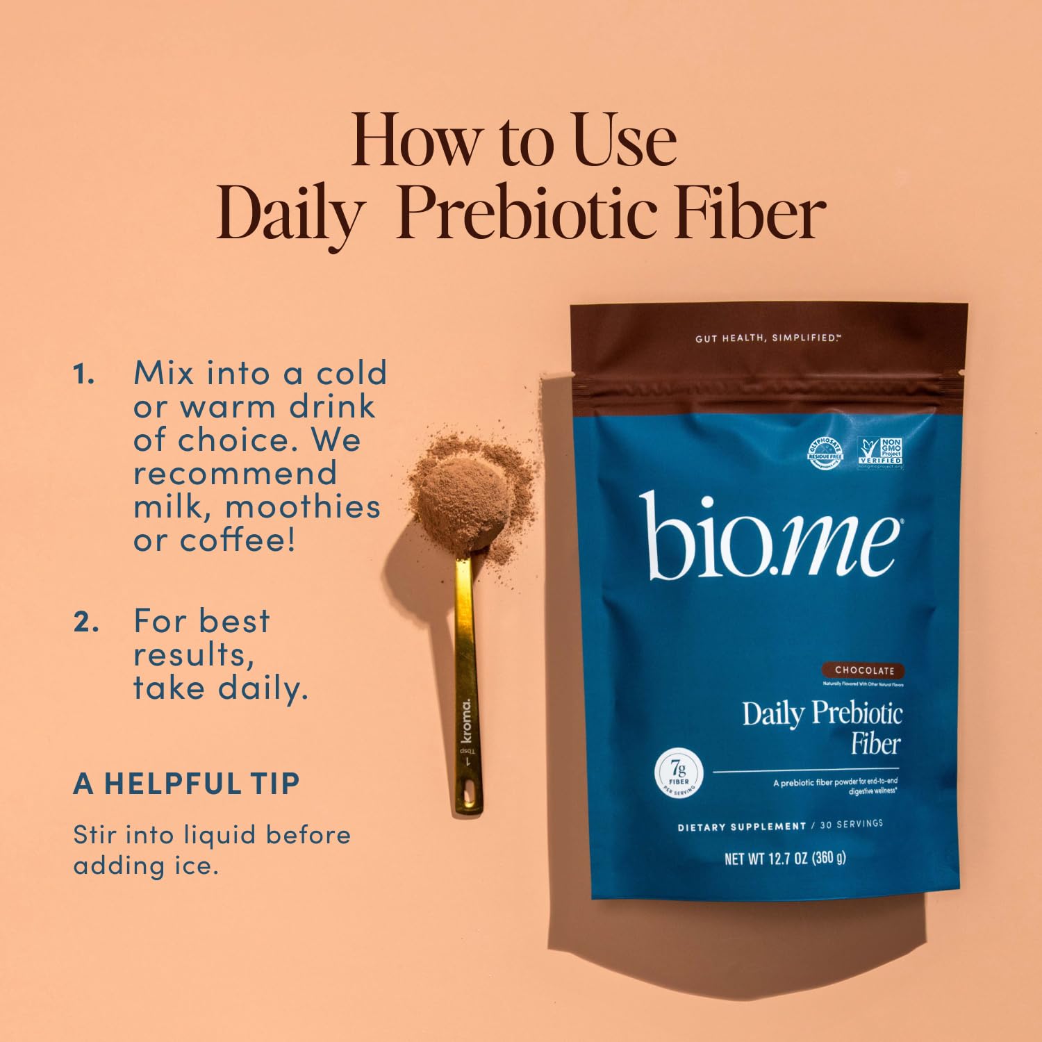 Glyphosate-free and non-GMO logos on packaging