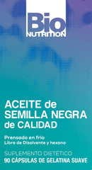 Cold-pressed Bio Nutrition Black Seed Oil 90 Softgels