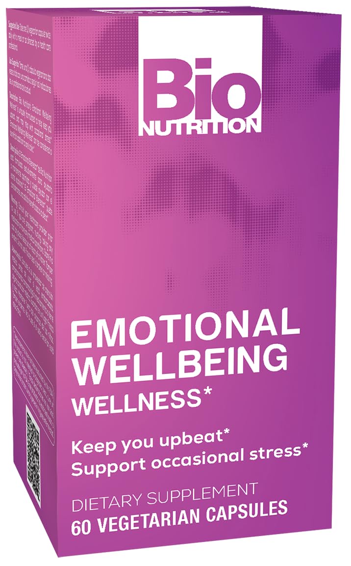 Bio Nutrition Emotional Wellbeing bottle front view
