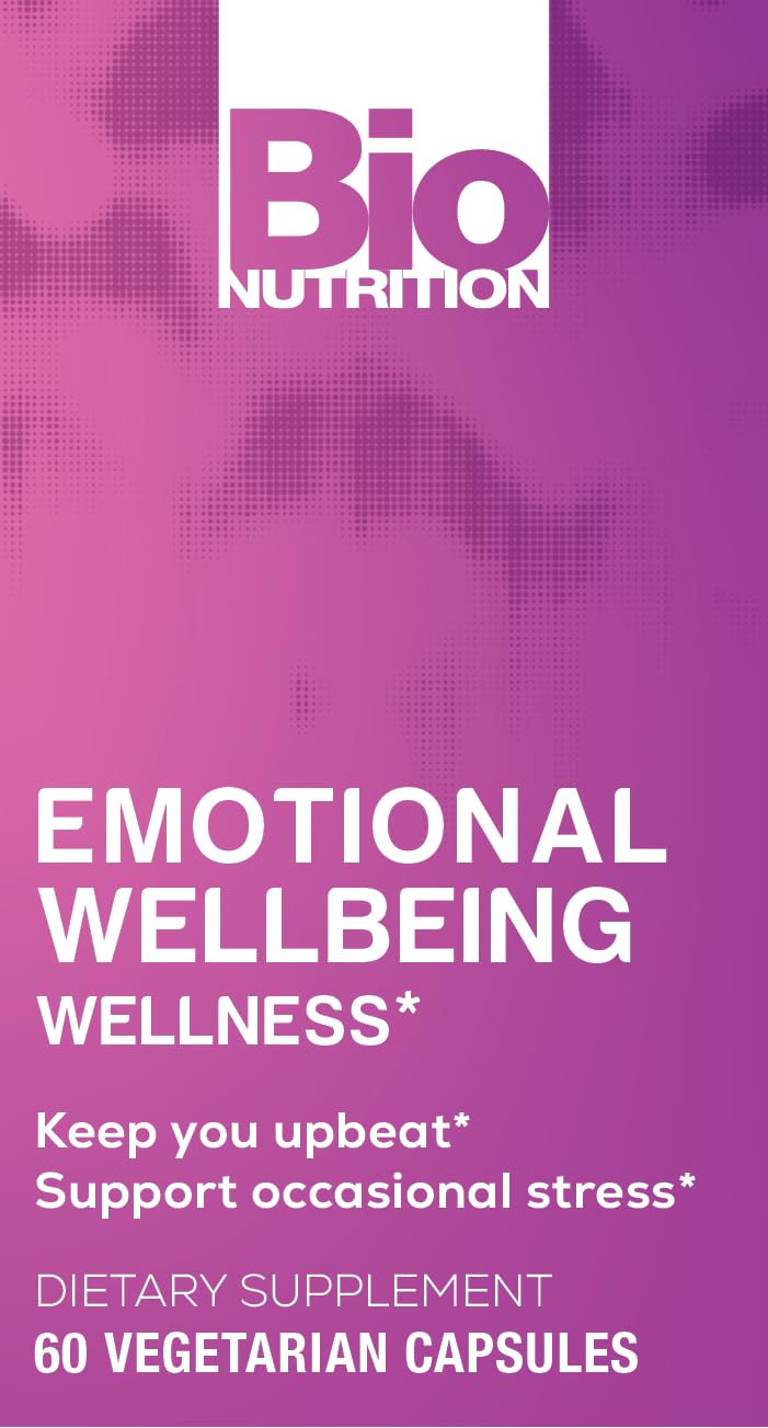Nutrition facts and ingredients on the Emotional Wellbeing label