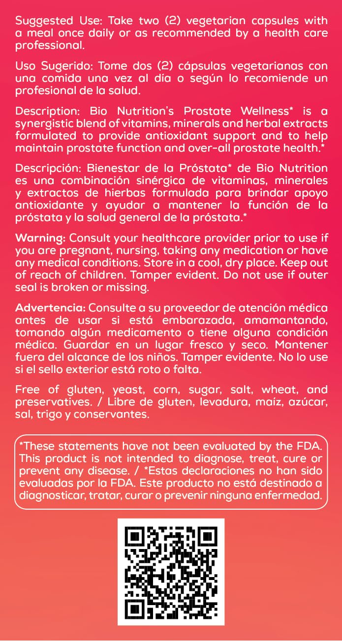 How to take Bio Prostate 60 Vegi-Caps