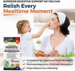 Shelf-stable probiotic bottle on kitchen counter