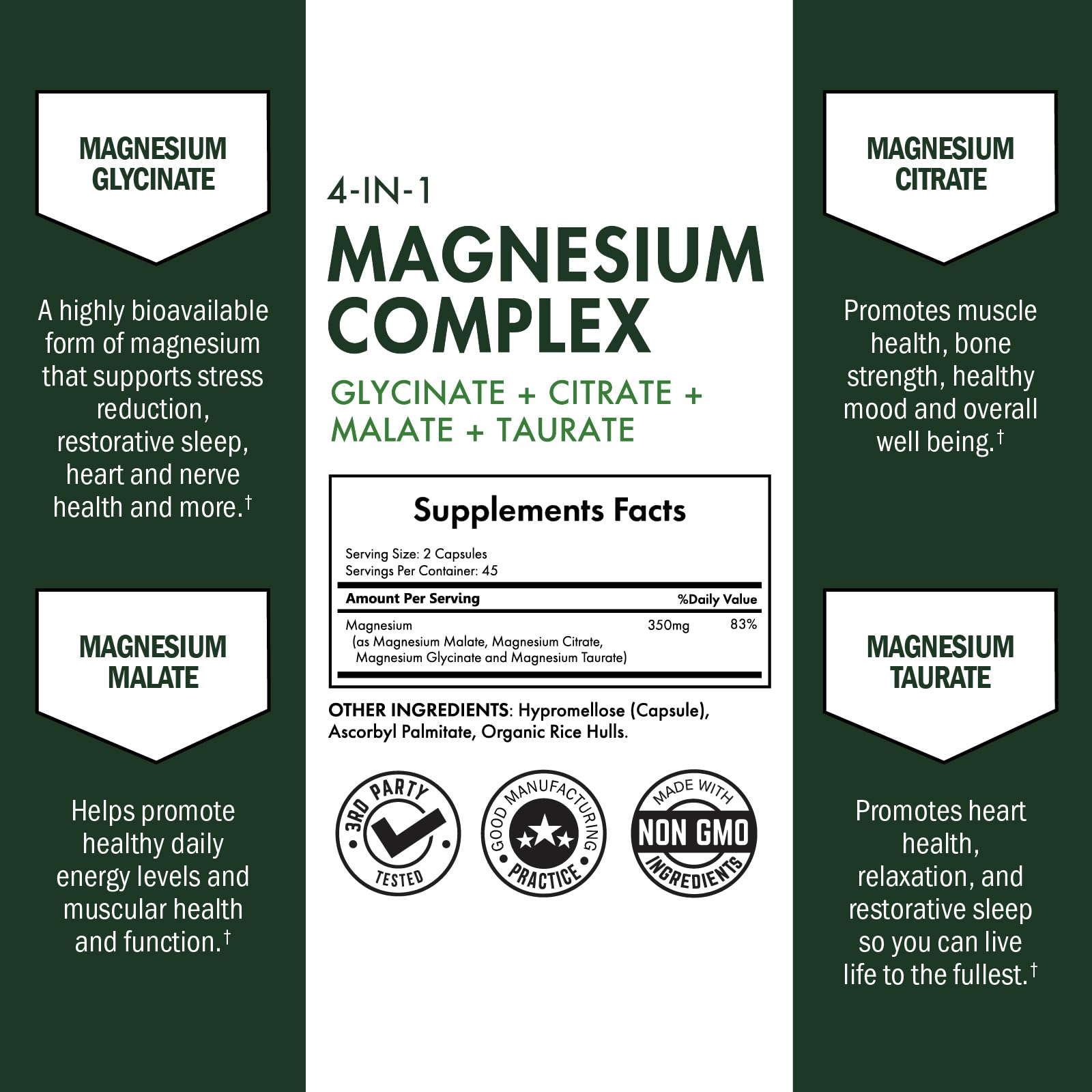 BioSchwartz Magnesium Complex bottle back showing ingredients