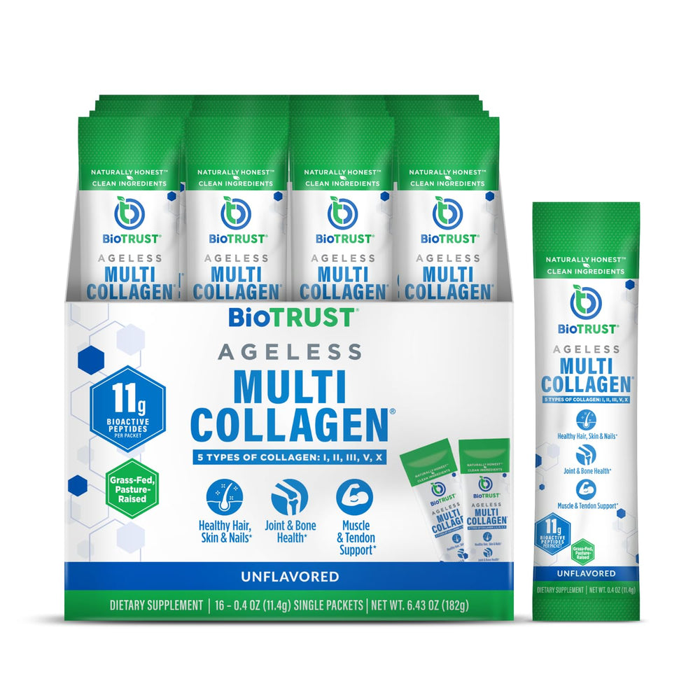 BioTrust Ageless Multi-Collagen powder front label