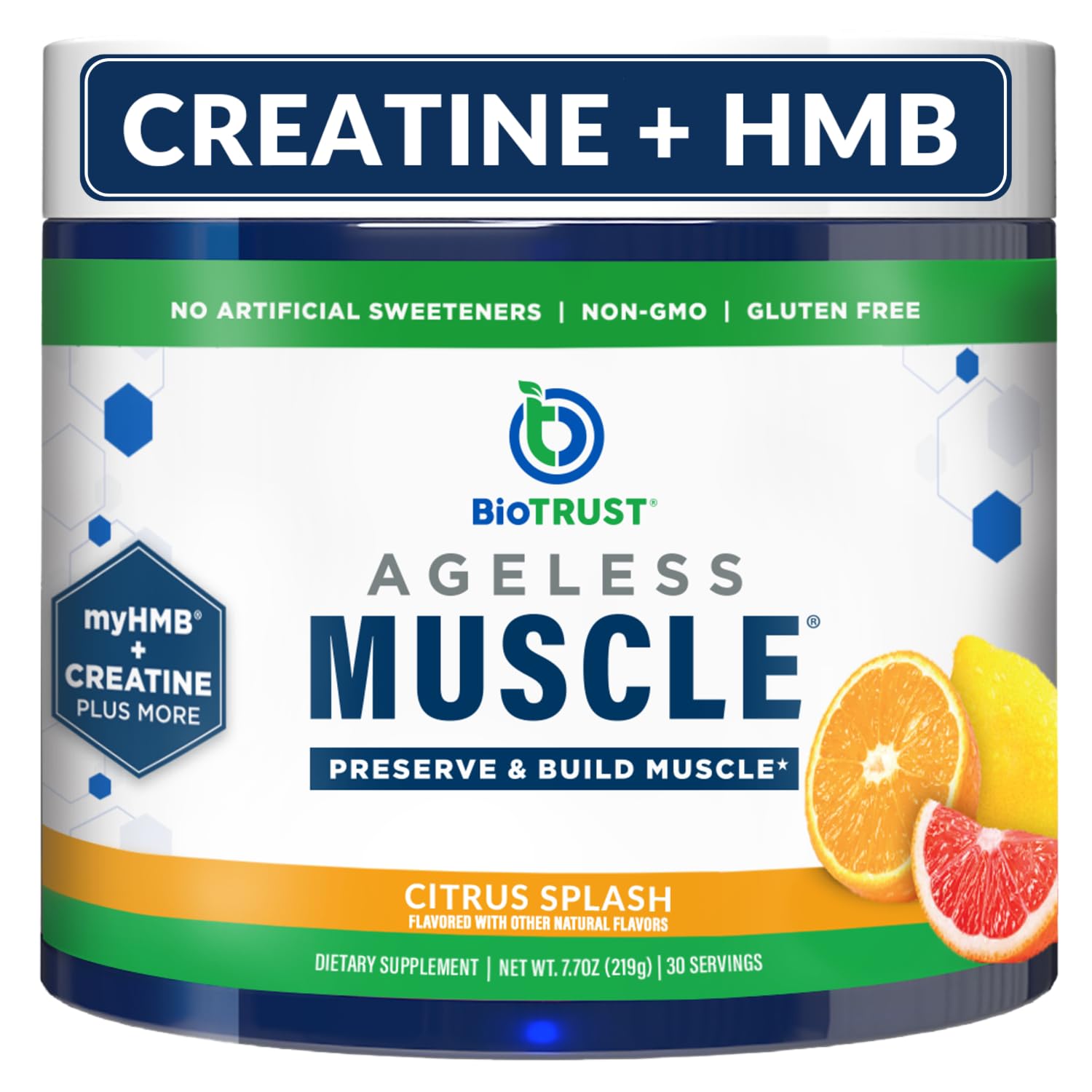 BioTRUST Ageless Muscle Builder Citrus Splash label