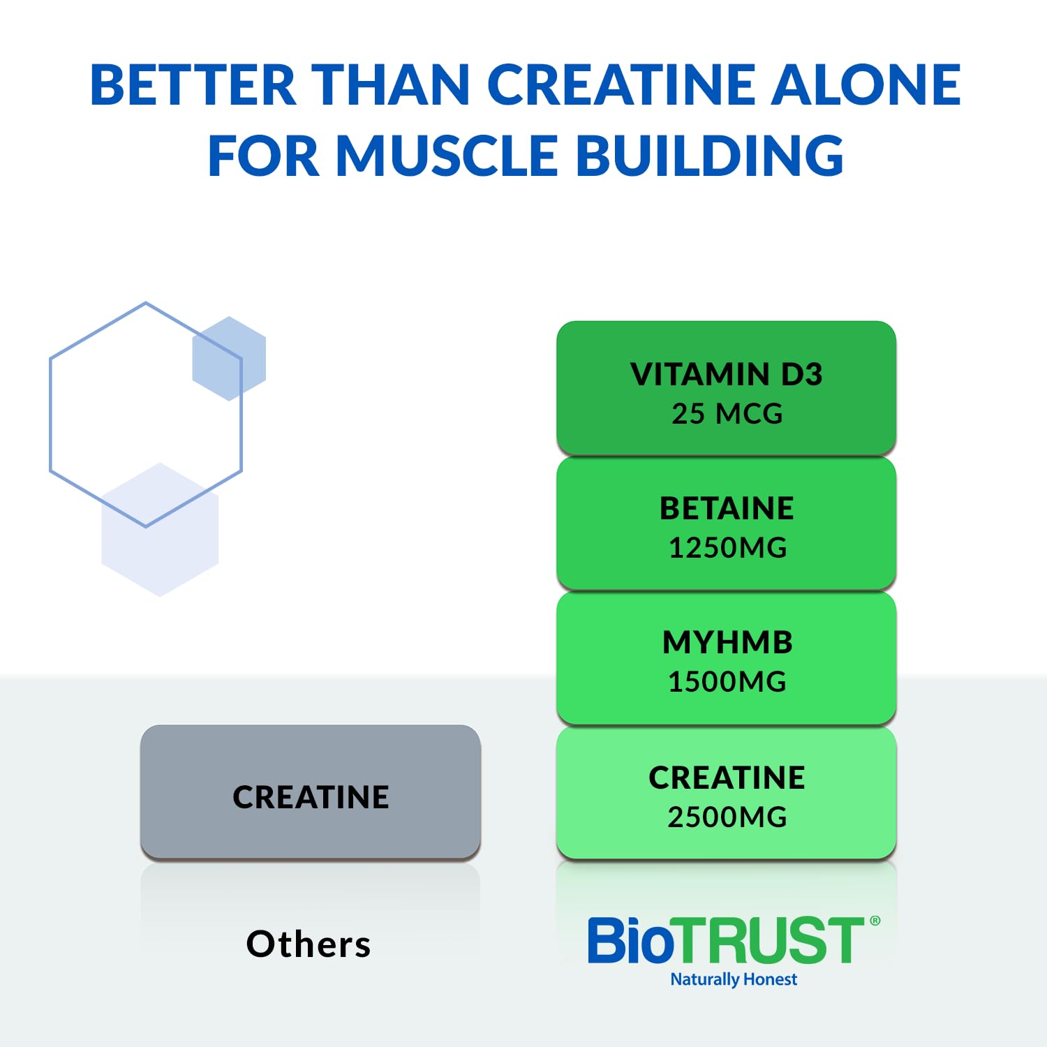 Close-up of micronized creatine monohydrate ingredient