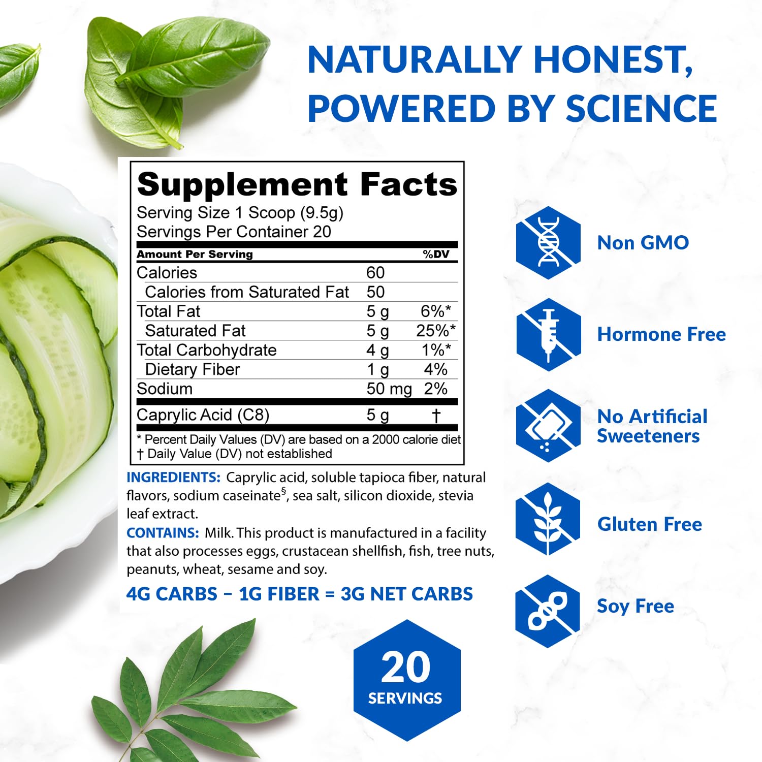 Serving ideas: Keto Elevate Hazelnut in coffee/creamer