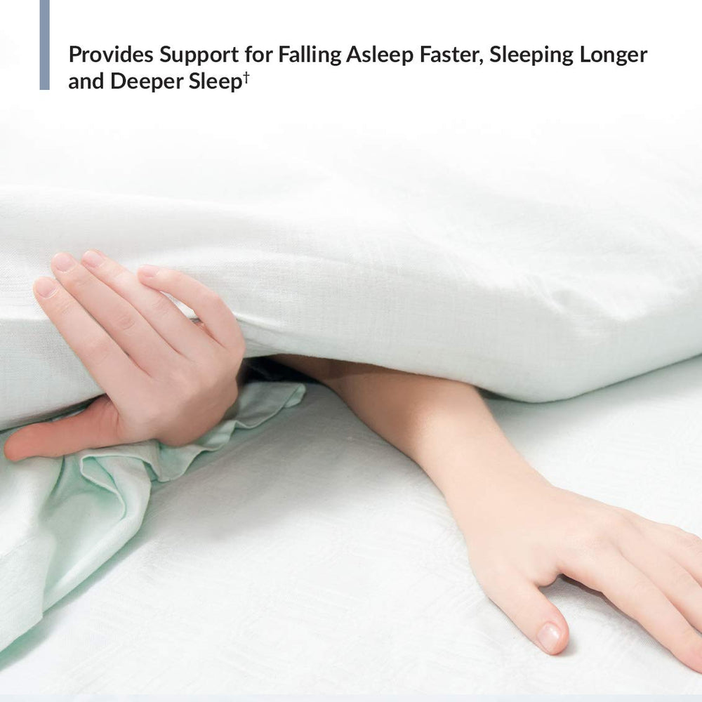 Zen-Zzz sleep-support botanicals: lemon balm, passion flower, chamomile