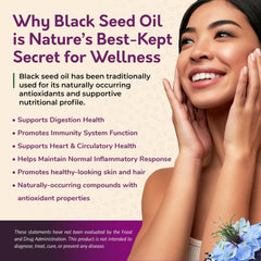 Close-up of bottle showing thymoquinone content