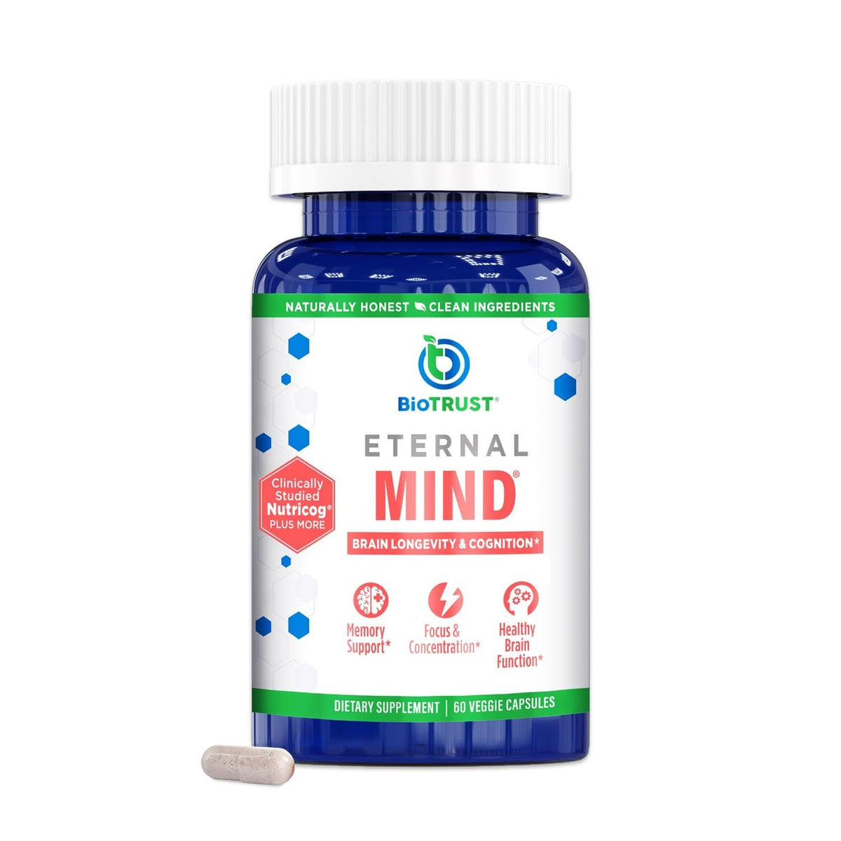 BioTrust Eternal Mind bottle front view
