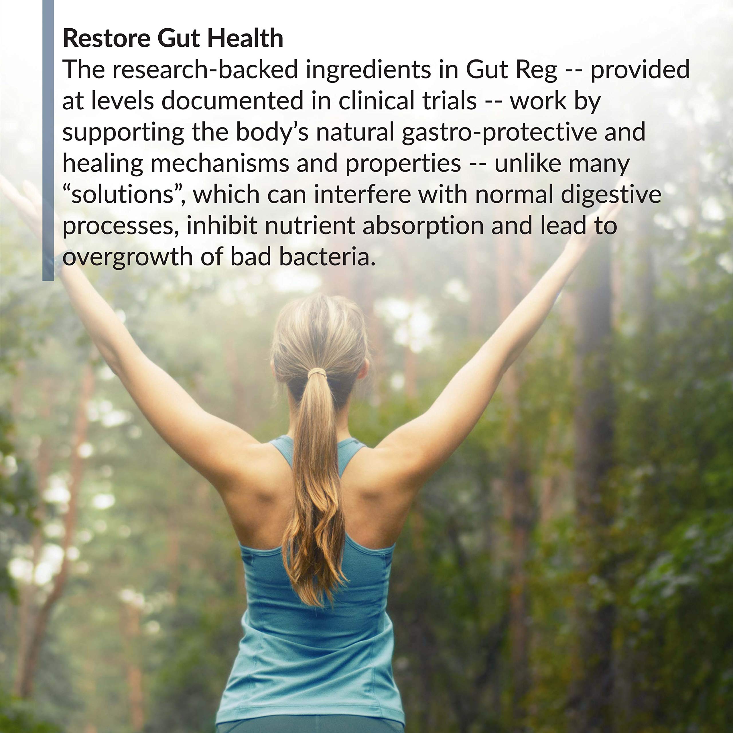Non-GMO and Gluten-Free product labeling on Gut Reg packaging