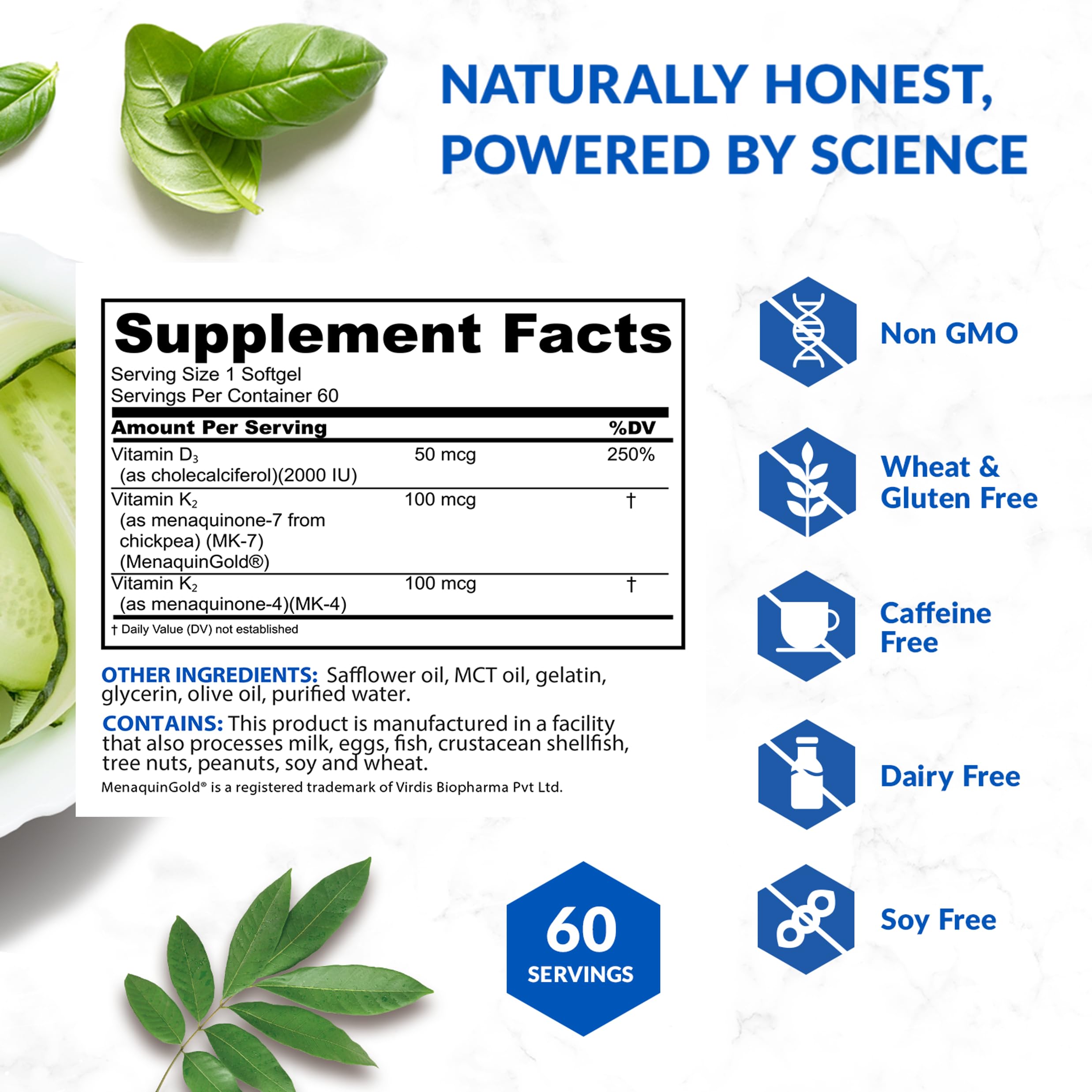 Sol Joy bottle with capsules and dropper on white background