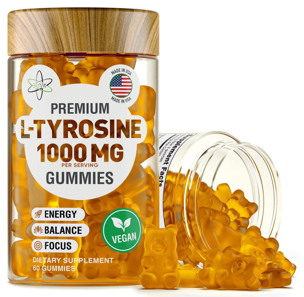 BioVit L Tyrosine Gummies bottle front