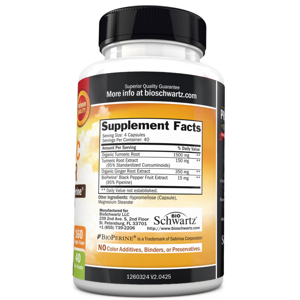 Antioxidant support from turmeric and ginger blend