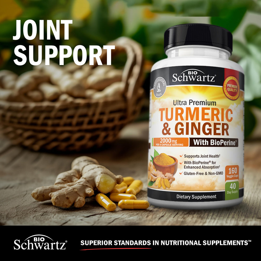 Third-party tested turmeric and ginger ingredients