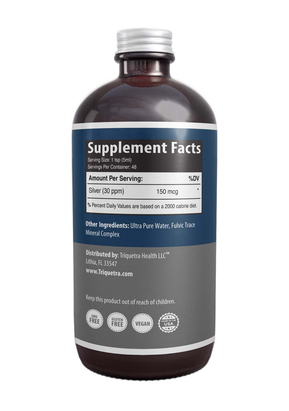 Vegan and GMO-free certification for Bioactive Colloidal Silver