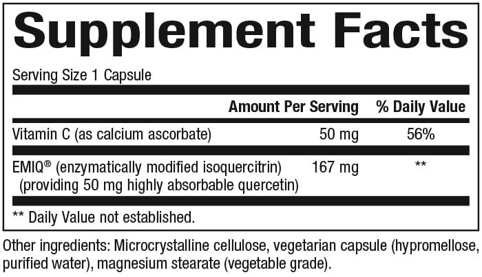 Bioactive EMIQ quercetin absorption graphic