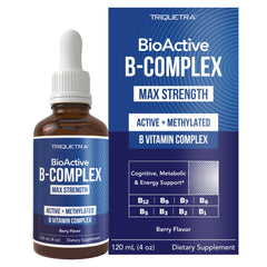 Hero bottle of BioActive Vitamin B Complex liquid 4 oz